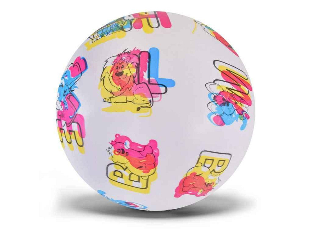 Мяч гумовий розмір 23см 9 вага 60г білий арт.RB20306 ТМ 7TOYS Київ - фото 1