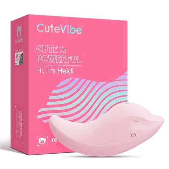 Вібратор та вакуумний стимулятор CuteVibe Heidi Pink Sex Aura Київ
