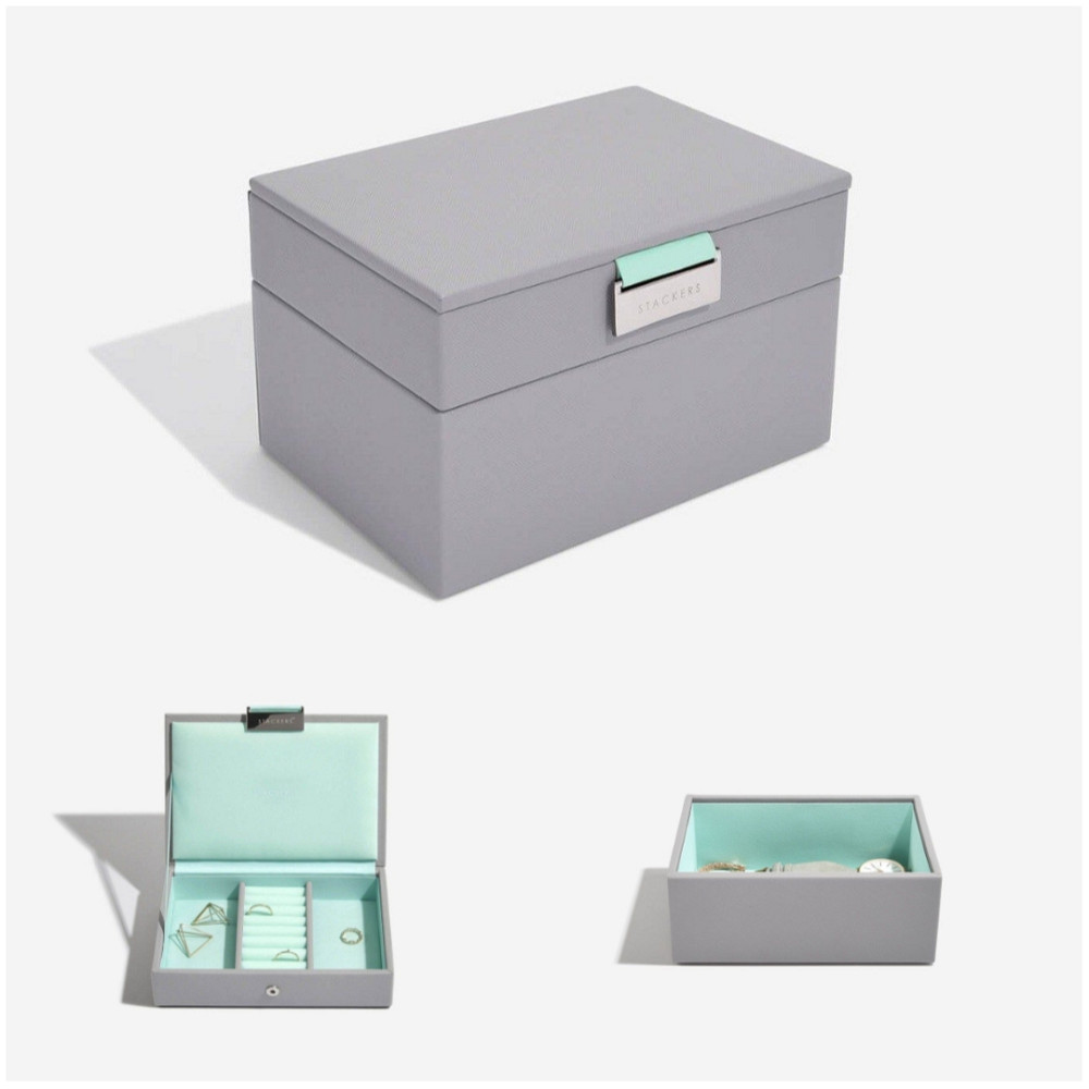 Скринька для прикрас Stackers Grey Mint, 12,5*18*11 см Луцк - изображение 1