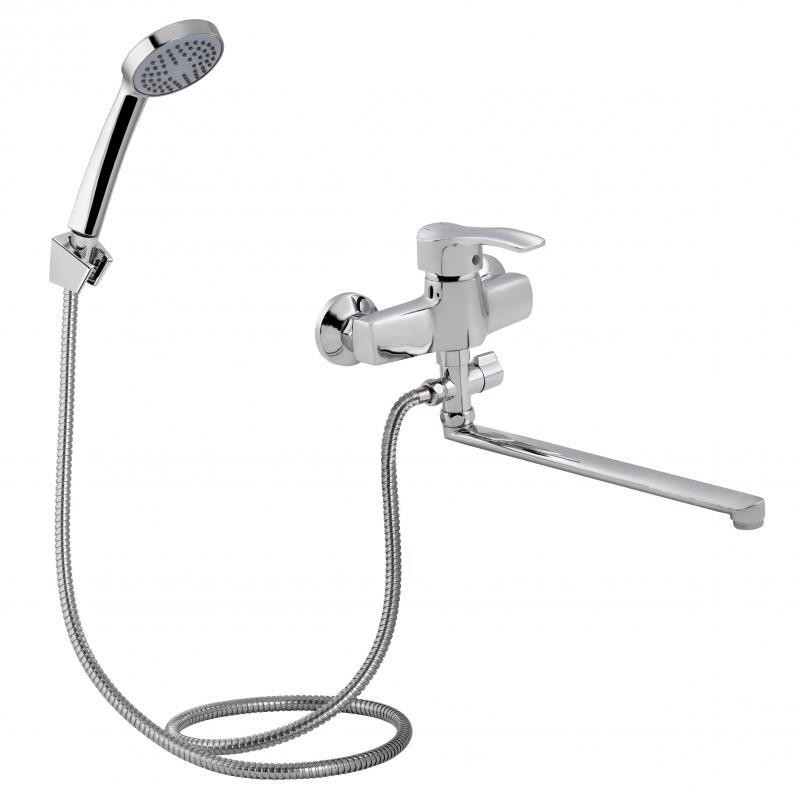 Смеситель для ванны Lidz Tani 005C2 c душевым гарнитуром LDTAN005C2CRM35102 Киев - изображение 1