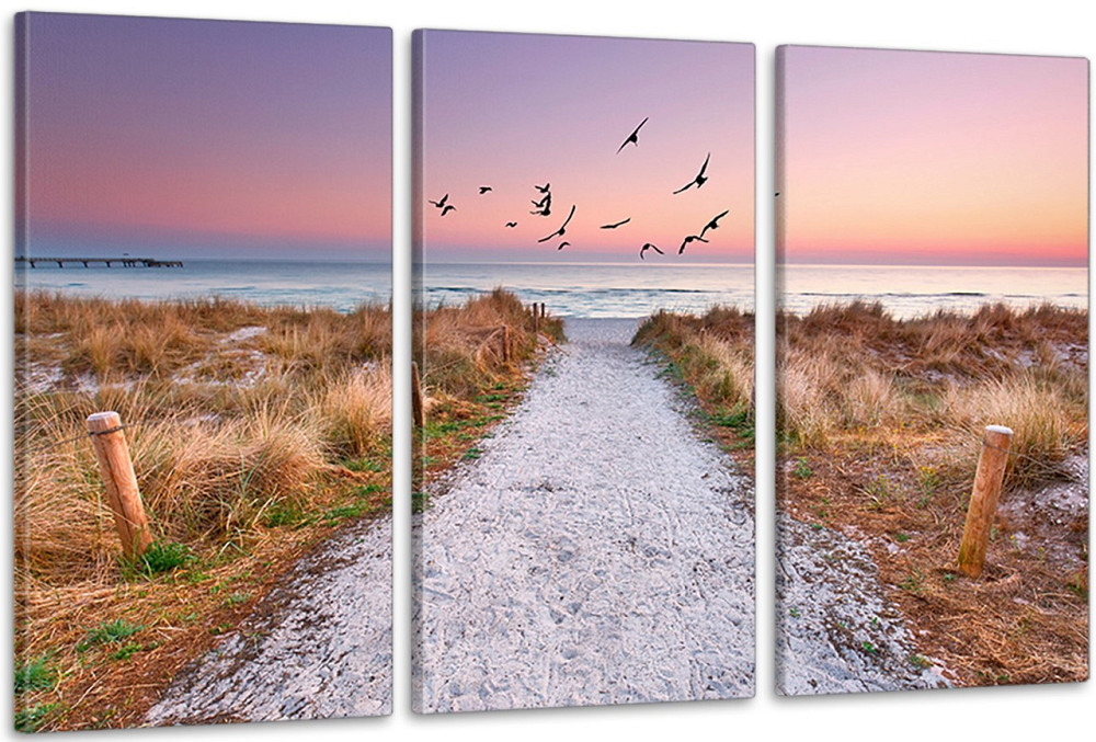 Модульная картина в гостиную / спальню  Пляж    ART-251_3A 70х130 см Киев - изображение 1