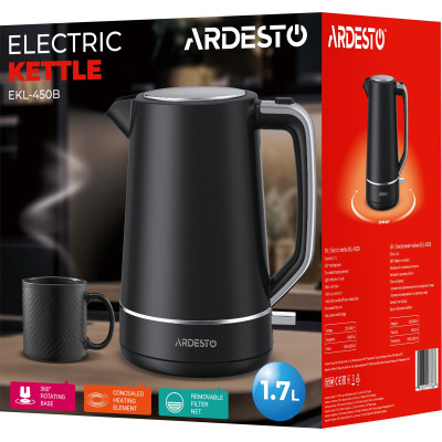 Электрочайник Ardesto EKL-450B Винница - изображение 2