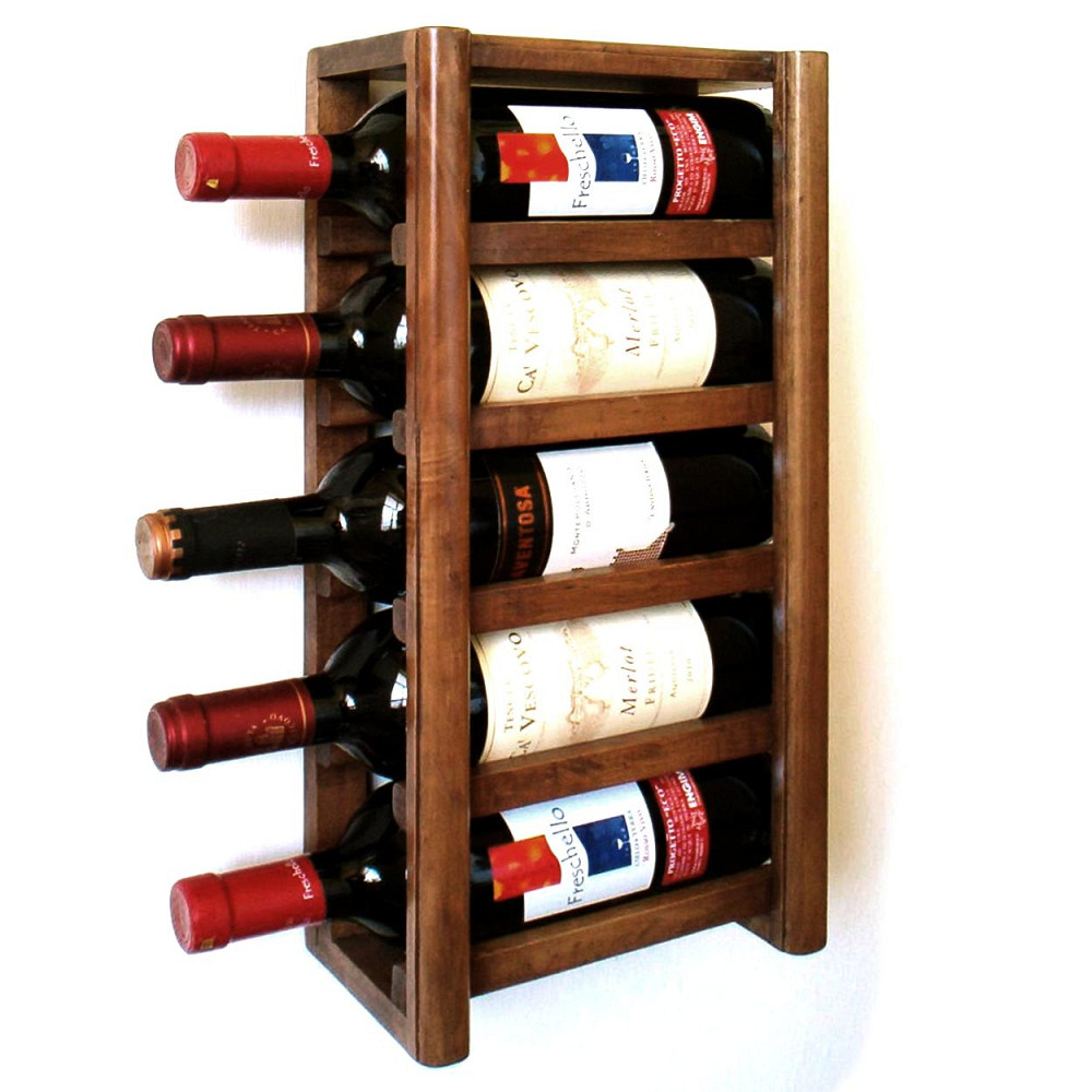 Настенная винная полка 