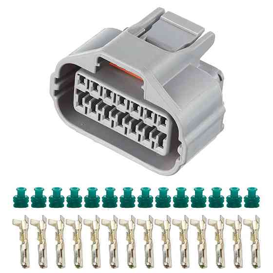 Електричний з'єднувач, 14-контактний Сірий, Пластик, Київ