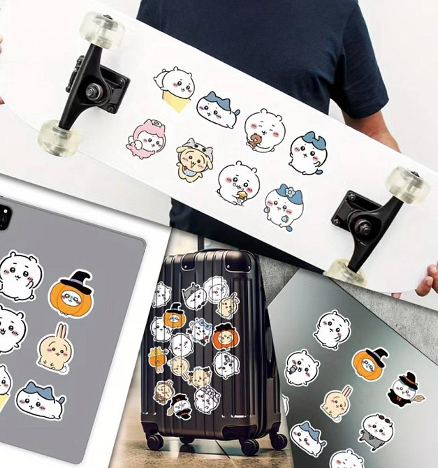 Наклейки kawaii тварини набір 50 шт милі стікери ведмедик зайчик для телефону ноутбука Київ - фото 5