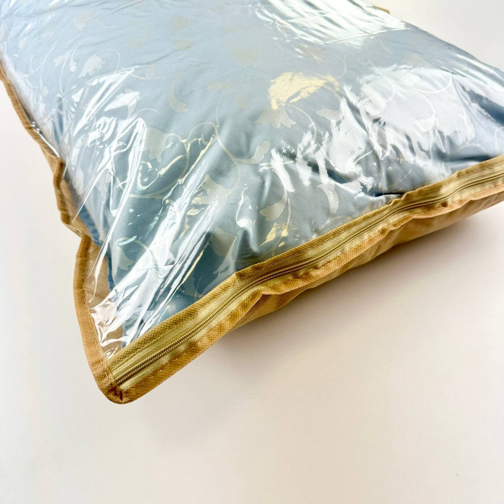 Сумка чехол с прозрачной вставкой для подушки 40х60 см (Бежевый) Сумы - изображение 4