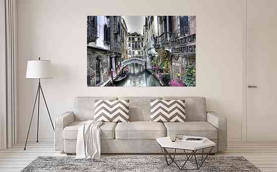 Картина холст у вітальню / спальню Венеція   MLP_31  ( 60х30см ) 50x100 см Київ