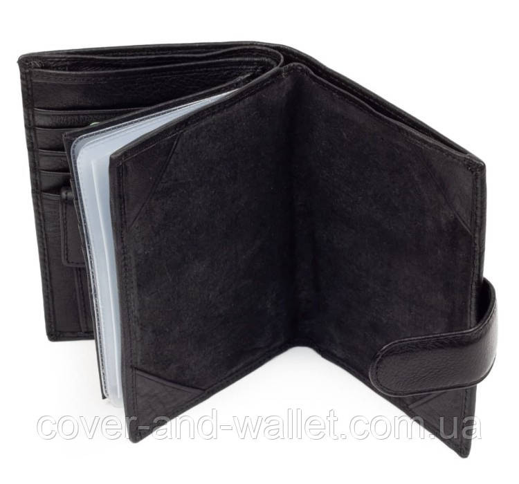 Чоловіче шкіряне портмоне з відділом для паспорта та документів Marco Coverna MC-2090-1 Київ - фото 5