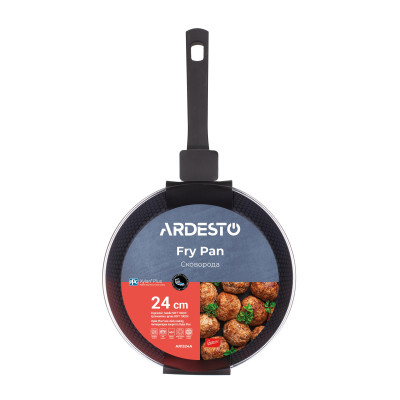 Сковорода Ardesto Gemini Salerno, 24см, алюміній, чорний (AR1324A) Винница - изображение 7