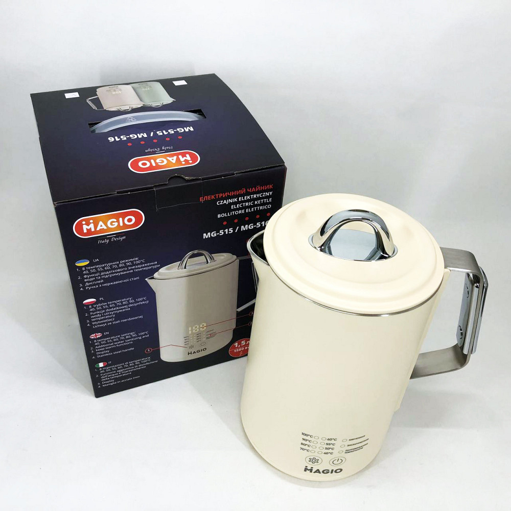 Мощный электрический чайник для дома Magio, Мощный чайник электрический, Красивый электрочайник ZY-15 Львов - изображение 6