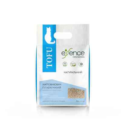 Наповнювач для туалету Essence Tofu натуральний 2 мм 6 л (4820261920031) Вінниця