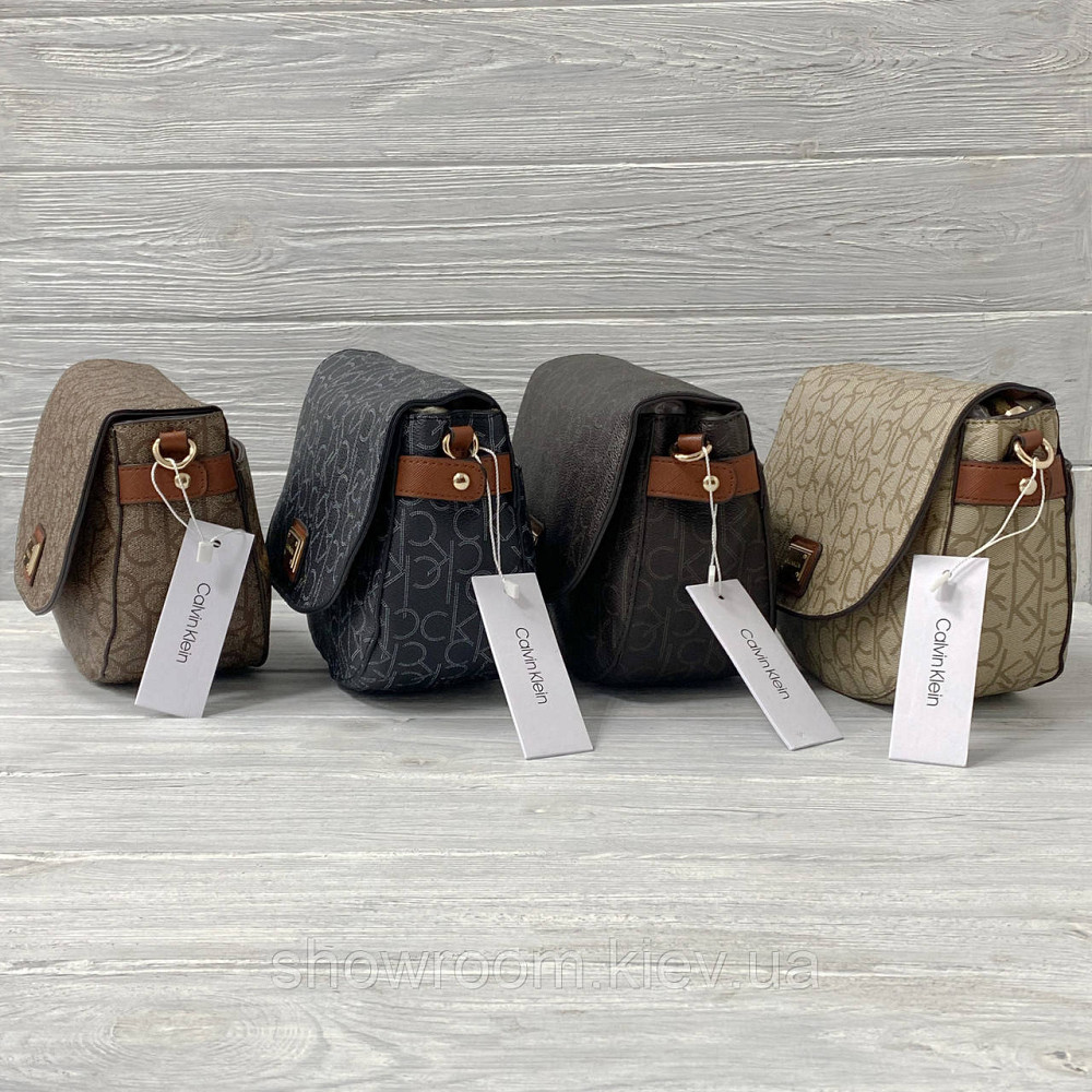 Невелика жіноча сумочка на плече Ck K6071 black Київ - фото 3