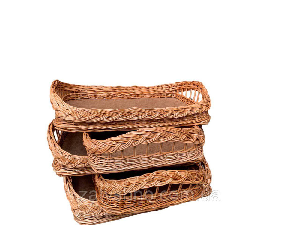 Таця плетена з лози Київ - фото 1