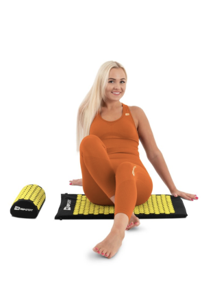 Подушка для акупунктури Hop-Sport HS-C037AP (Аплікатор Кузнєцова) чорно-жовта Киев