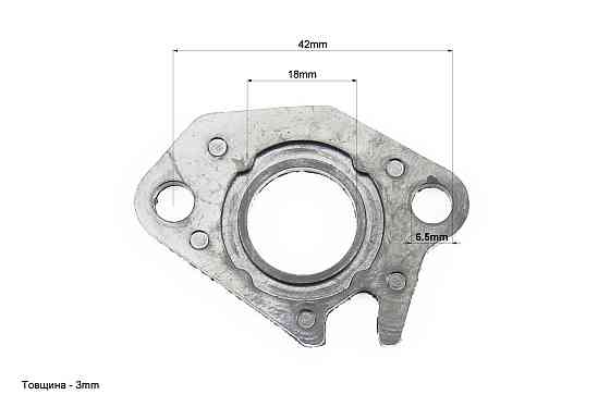 Прокладка патрубка карбюратора Honda DIO AF34 / 35 (пластмас) d-18mm + манжет Київ