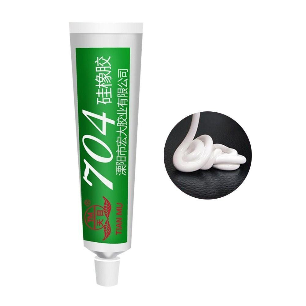 Силіконовий клей-герметик 704, білий, для високих температур Київ - фото 1