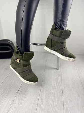 Снікерси жіночі SEASTAR зелені еко-замша 38р. (1103) Коломия