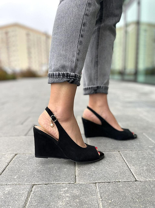 Vesna Босоніжки жіночі VESNA 9325 чорні (літо, замша натуральна) (908) лише 36р.38р. Коломыя - изображение 7