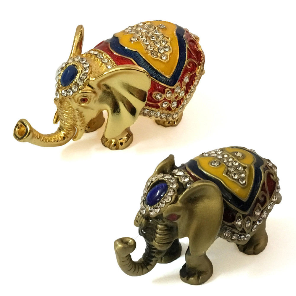 Шкатулка статуэтка со стразами Слон Киев - изображение 1