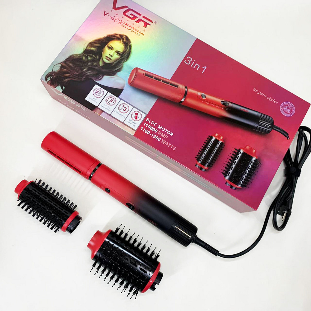 Фен-расческа для создания прически, Фен для укладки волос унивесальный Фен волос с режимами MS-73 Ивано-Франковск - изображение 5