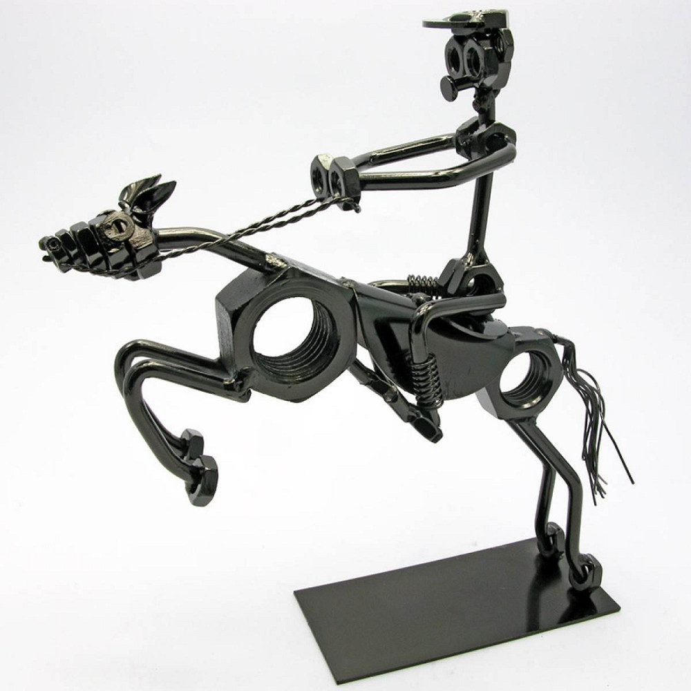 Статуетка металева техно-арт Вершник Київ - фото 1