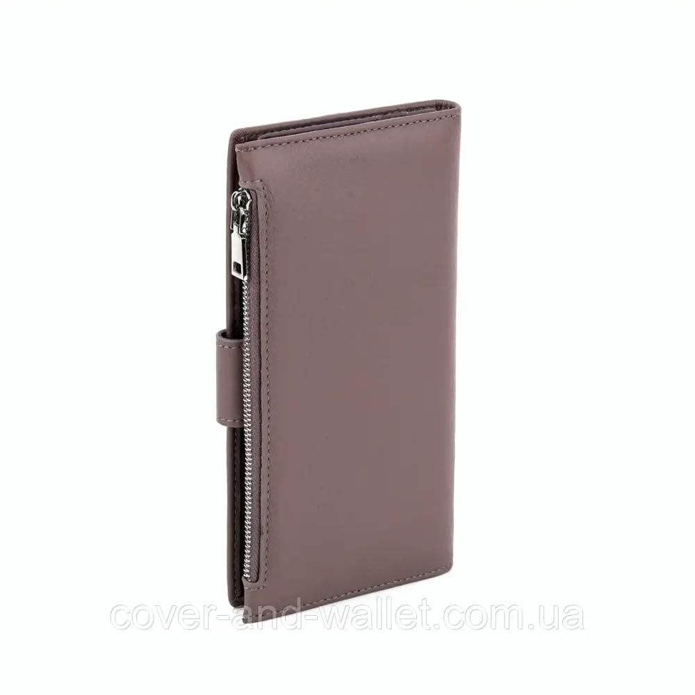 Пудровий жіночий шкіряний купюрник на магніті та блискавці Marco Coverna 0134 Київ - фото 4