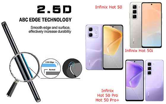 Защитное стекло ArmorGlass для Infinix Hot 50, Hot 50i, Hot 50 Pro, Hot 50 Pro+ – устойчивое к царапинам и Киев
