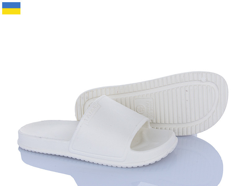 Белые женские шлепанцы ТМ пенка ЭВА 39 Одесса - изображение 4