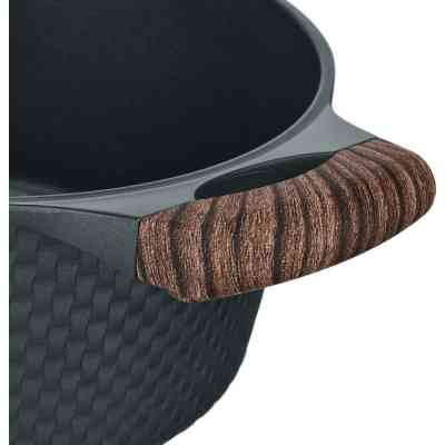 Кастрюля Resto Ran чорна 24 см 4,2 л (93903) Винница