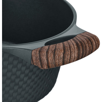 Кастрюля Resto Ran чорна 24 см 4,2 л (93903) Винница - изображение 5