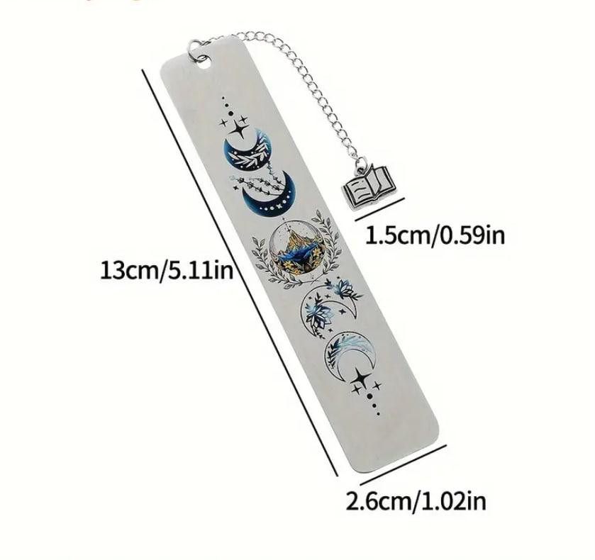 Винтажная металлическая закладка с гравировкой 