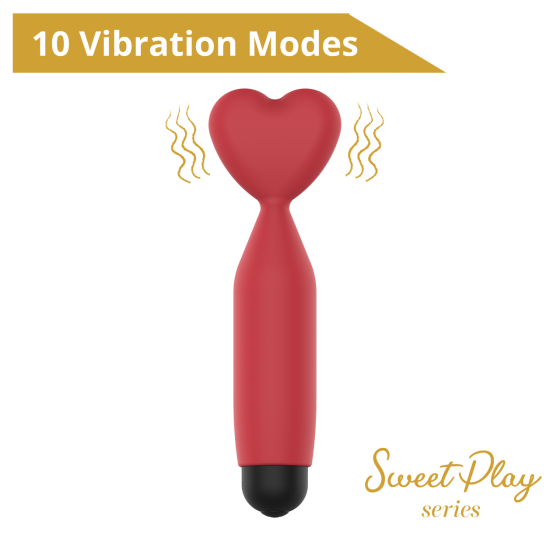 Міні-вібратор - Erospace Sweet Play Mini Heart Vibrator A14 Sex Aura Київ