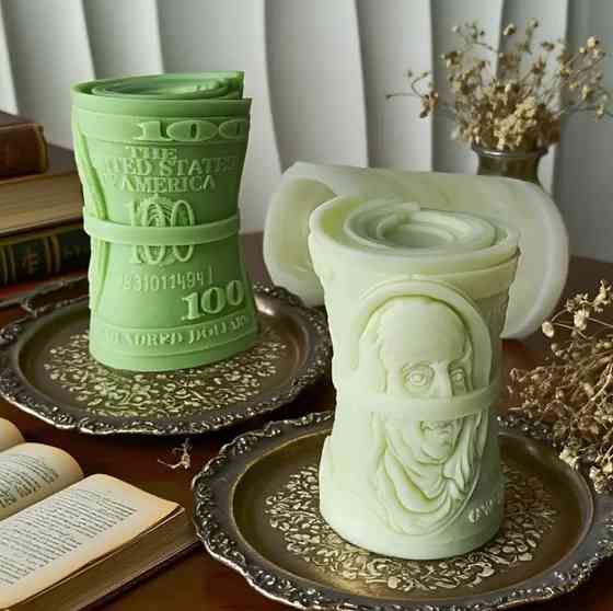 Молд силиконовый Доллары 95 на 67 мм серый Киев