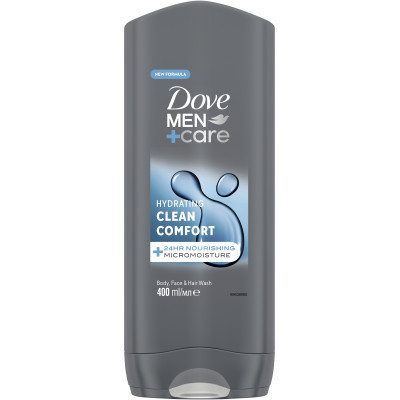 Гель для душа Dove Men+Care Чистота и комфорт 400 мл (8717644683149/8720181313448) Винница - изображение 1