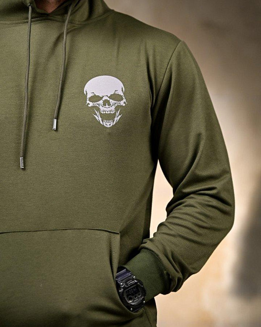 Мілітарі Худі Не для слабких oliva РП7397 Одеса - фото 6