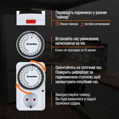 Реле напруги ColorWay CW-STM01-24H Вінниця