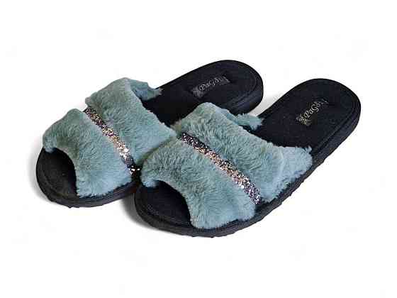 37р - 23.5 см Женские тапочки открытые меховые паго мурена мех Одесса