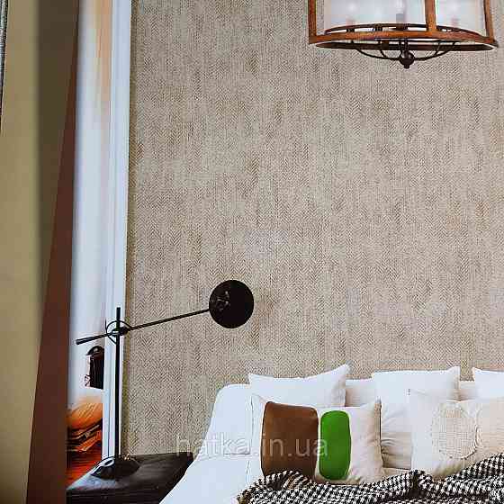 Обои метровые винил на флизелине Decowall Retro под ткань гобелен эффект потертости коричневые кофе с молоком Киев