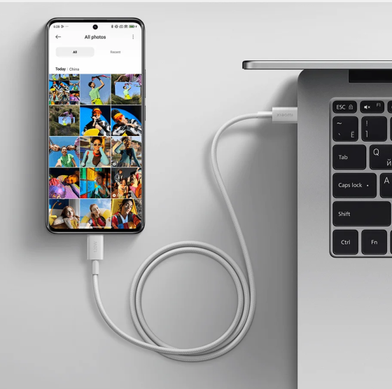 Кабель Xiaomi 6A Braided USB-C to USB-C Cable (2m) Київ