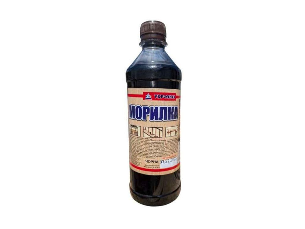 Морилка 0,5л 0,45кг Чорна ТМ УКРСОЮЗ Київ - фото 1