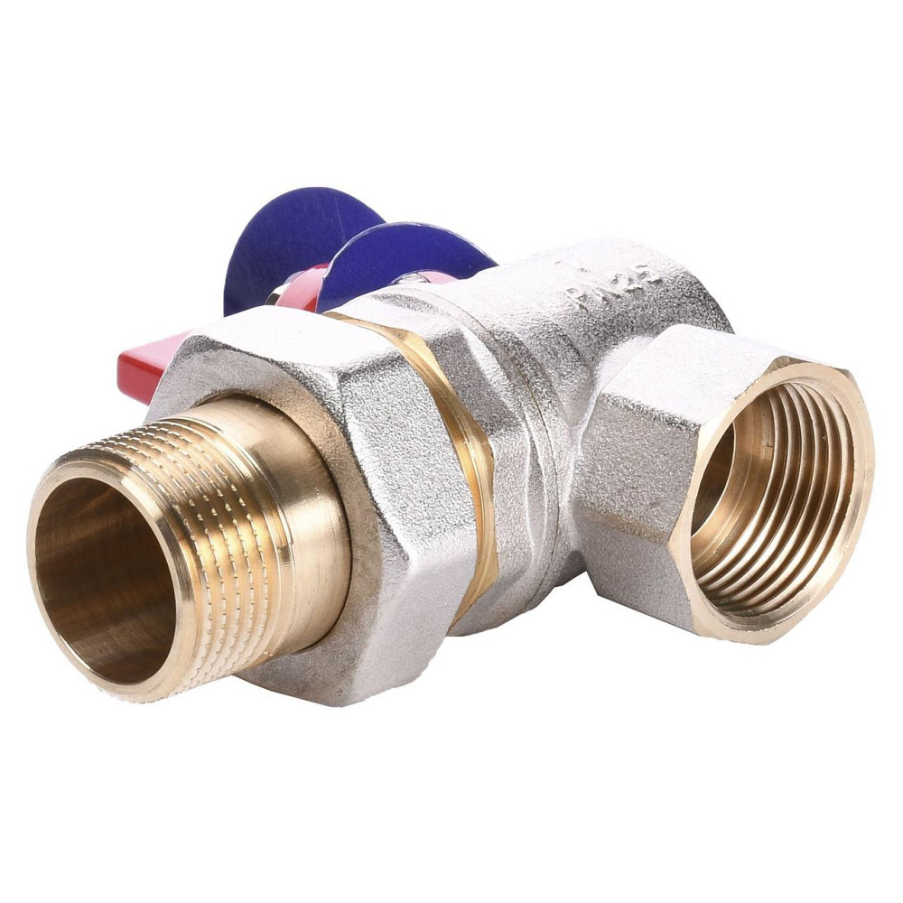 Кран шаровый угловой с американкой SOLOMON 1″ УСИЛЕННЫЙ B1043 (000001899) Киев - изображение 3