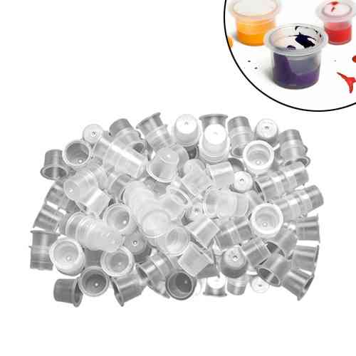 Колпачки капсы для тату чернил пигментов S 9мм, 100шт, пластиковые Винница