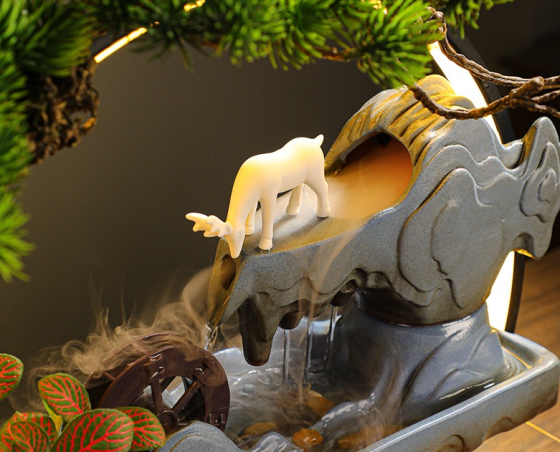 Підставка для пахощів 50х47 см, декоратний водоспад, АКВАРІУМ, світильник, підставка для пахощів 5В1! Кременчук