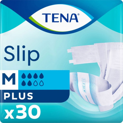 Подгузники для взрослых Tena Slip Plus Medium 30 шт (7322541118871) Винница - изображение 1