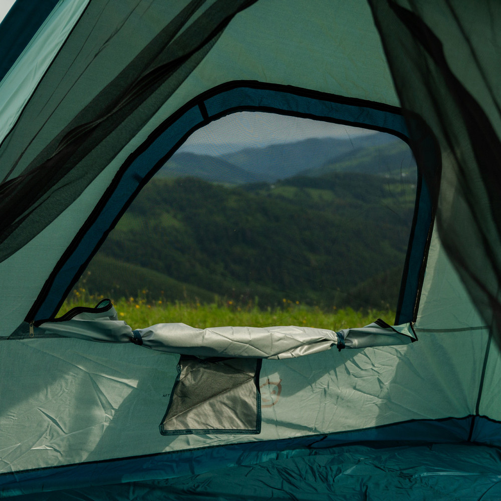 Lugi Намет кемпінговий 3-місний з тентом 235*235*155 см синій LU005BL Київ - фото 4