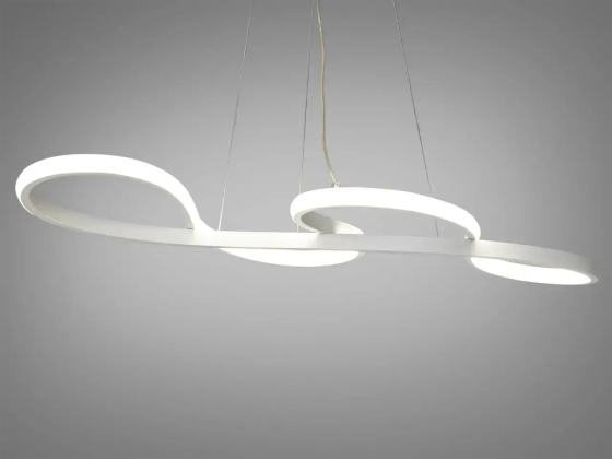 Светодиодная люстра Световая Симфония PJ805W 75х33см (Белая) Винница