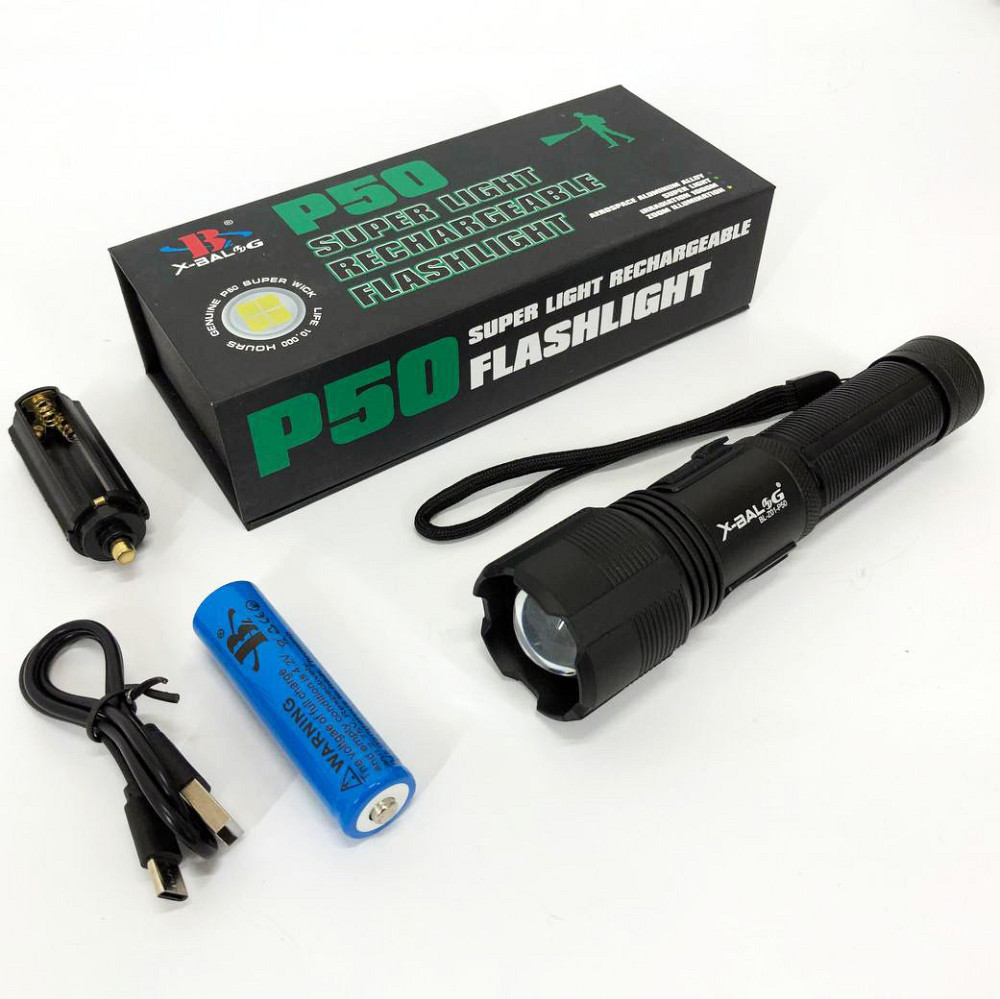 Ліхтарик на всі випадки Bailong BL-Z01-P50, Ліхтар для домашніх потреб, Ліхтарик RU-885 похідний ручний Київ - фото 5
