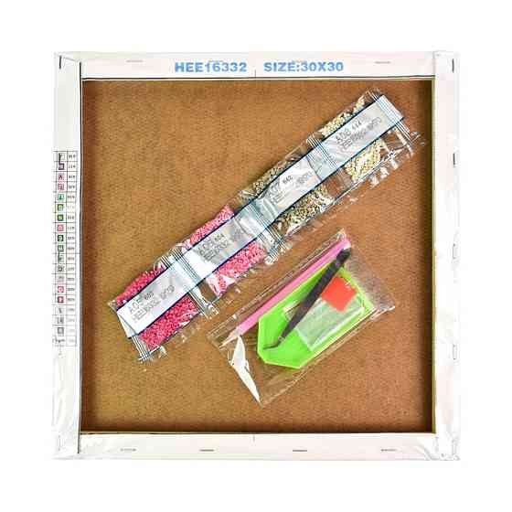 Алмазна мозаїка "Рожеві вулиці набережної" HEE16311 30х30 см Вінниця