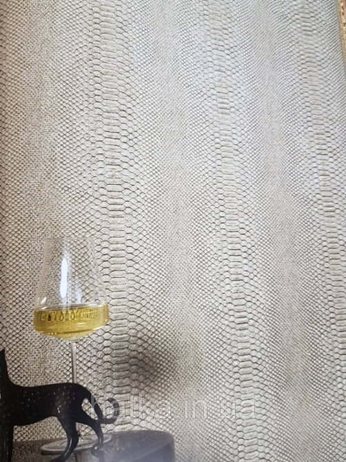 Шпалери Marburg Tango 58841 шкіра змії структурні 3д сріблясто кремова з сріблом 10.05х0.70 м. Київ - фото 2