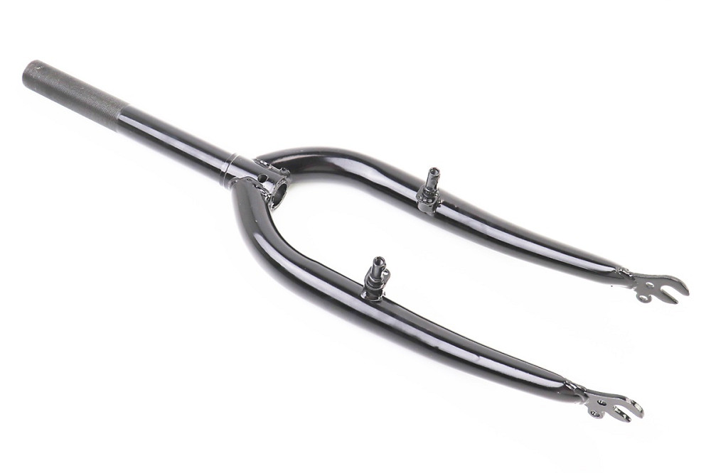 Вилка 20" з різьбою 1" (25,4мм), шток 200мм, V-brake, чорна Київ - фото 1